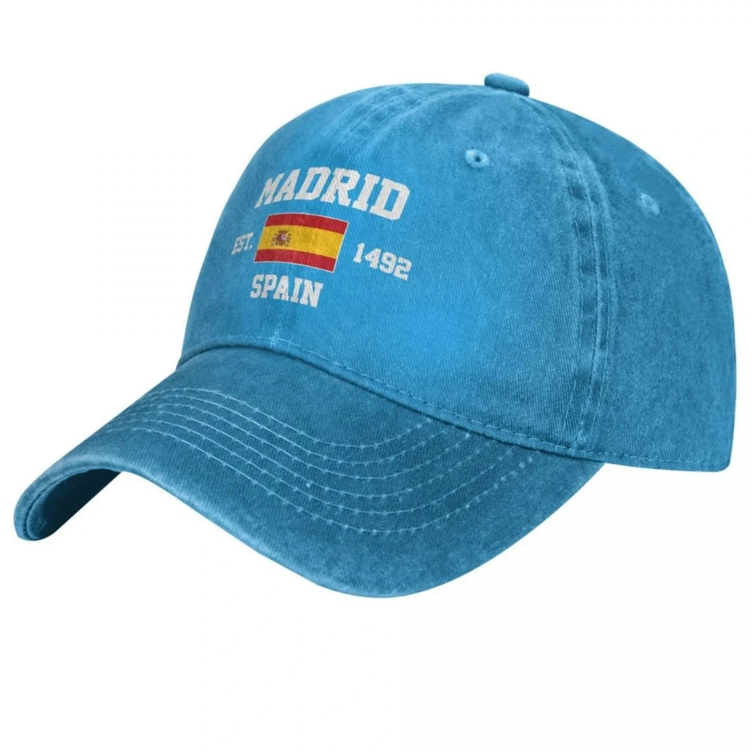 Cap Madrid Flagge von Spanien Gegründet 1492 Madrid Vintage