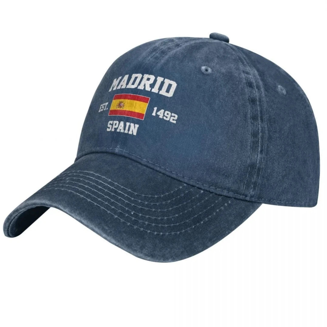 Cap Madrid Flagge von Spanien Gegründet 1492 Madrid Vintage