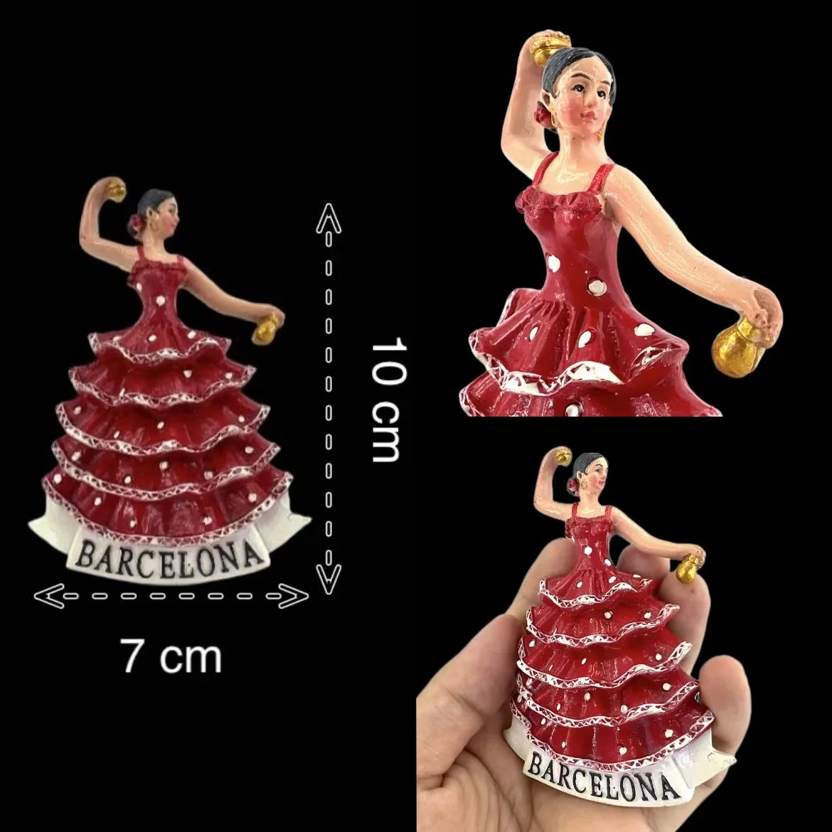 Barcelona Flamenco Dancer - Spain Souvenir Magnets