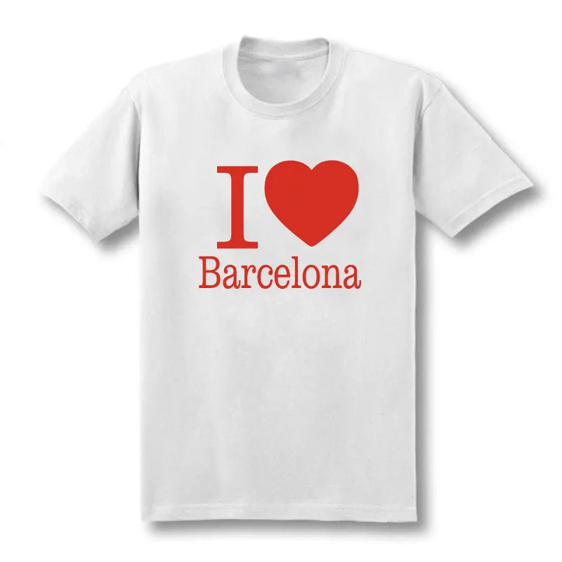 I Love Barcelona T-shirt for Men