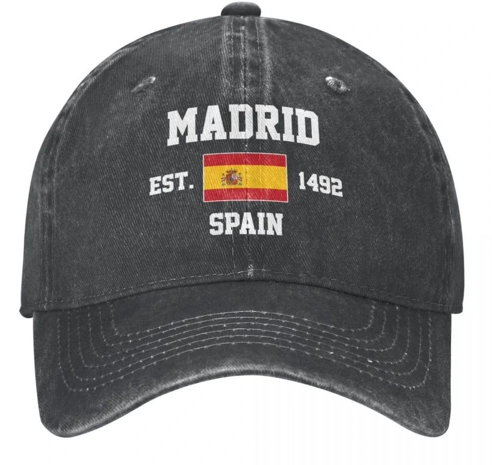 Cap Madrid Flagge von Spanien Gegründet 1492 Madrid Vintage