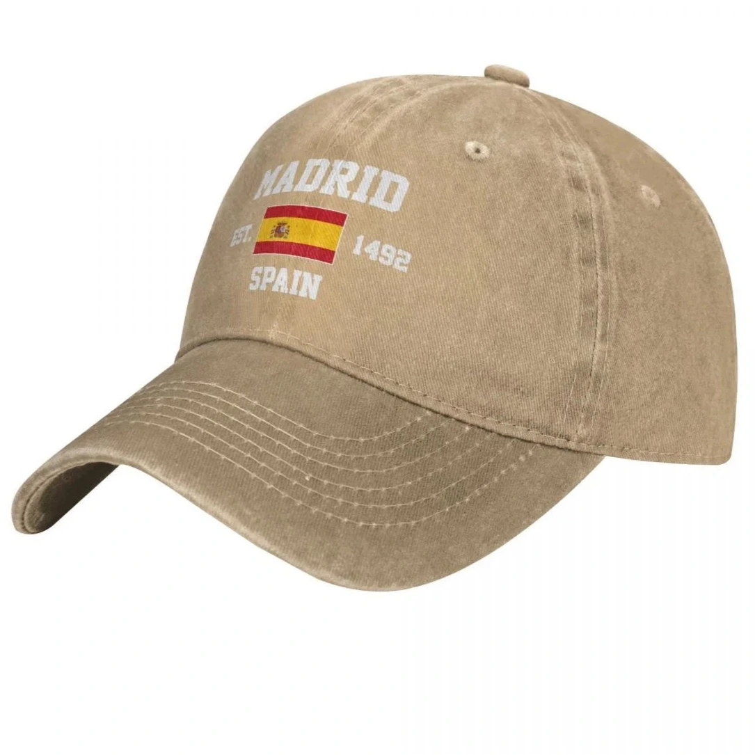 Cap Madrid Flagge von Spanien Gegründet 1492 Madrid Vintage